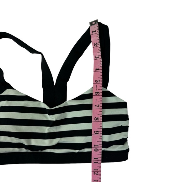 Lululemon Cardio Kick Sports Bra Mint Size 4 Black Stripe - Picture 10 of 11